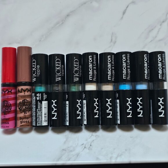 NYX Lippie Bundle (Wiked-Macaron-Candy Swirls) - Picture 1 of 8